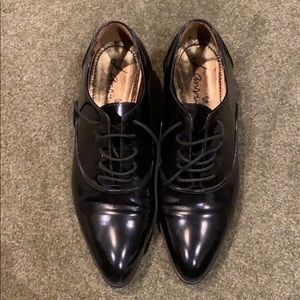 Lanvin black derbys